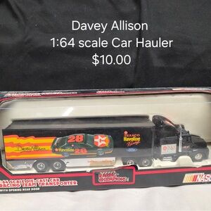 Nascar Black and Yellow Car Hauler